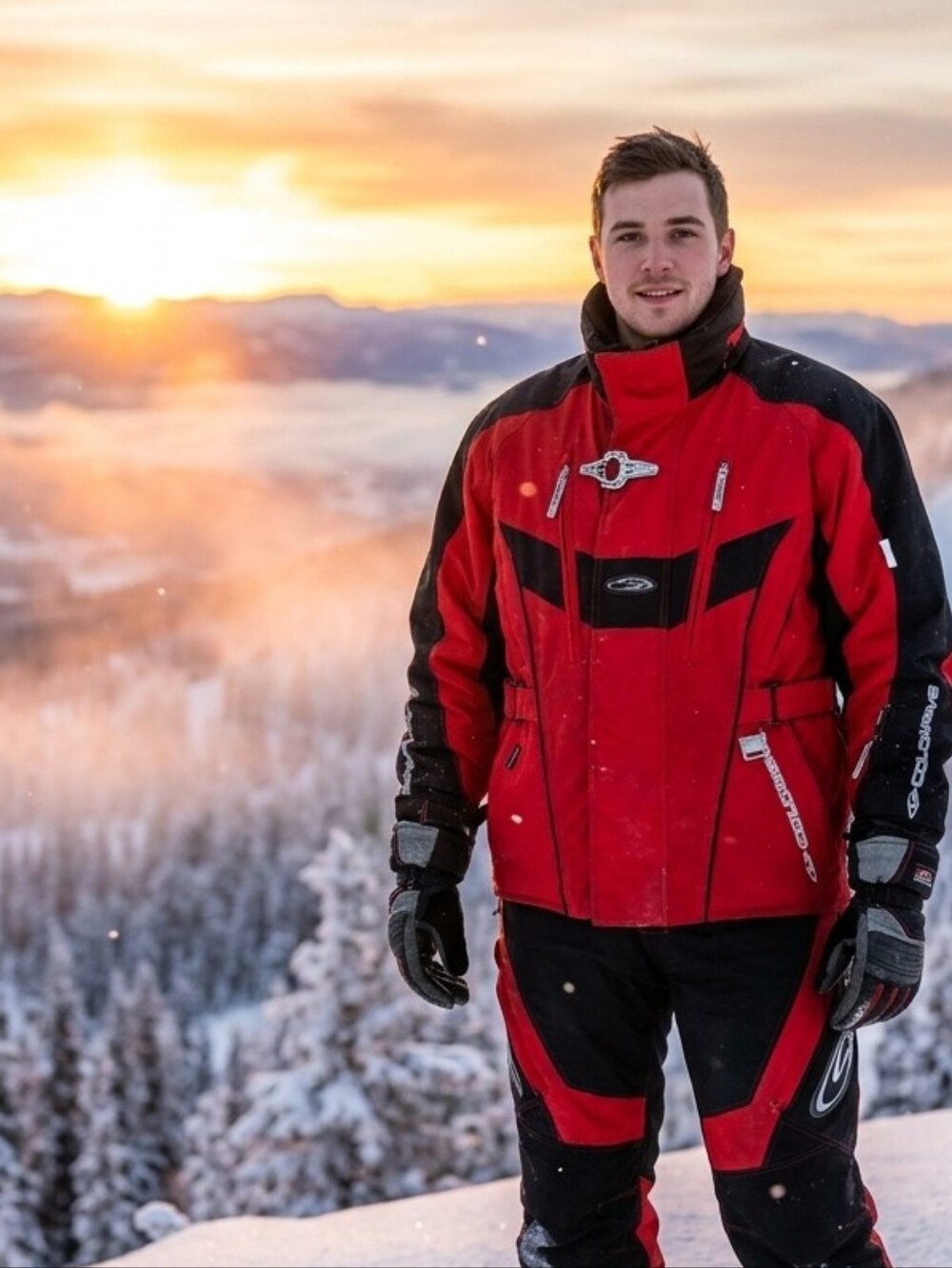 D Black And Red Coldwave Jacket